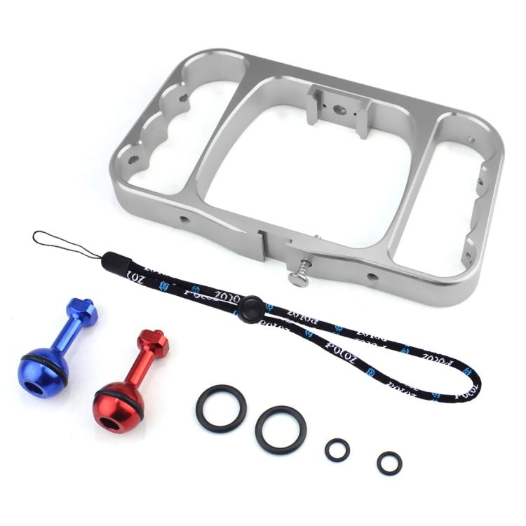 PULUZ Dual Handheld Diving Light Arm CNC Aluminum Mount with Lanyard for GoPro, Insta360, DJI and Other Action Cameras, Light Arm Mount/B, Light Arm Mount/S