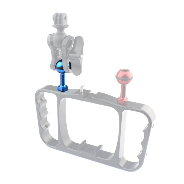 PULUZ 1/4 inch Screw Aluminum Ball Adapter Mount for GoPro, Insta360, DJI and Other Action Cameras, Diameter: 2.5cm, 1/4 inch Screw(Black), 1/4 inch Screw(Blue), 1/4 inch Screw (Red)