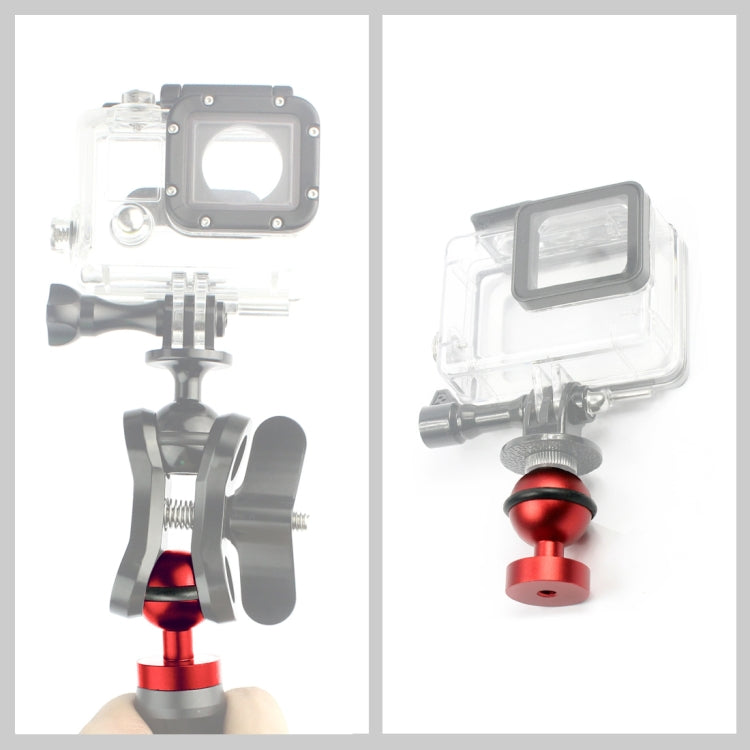 PULUZ CNC Aluminum Ball Head Adapter Mount for GoPro, Insta360, DJI and Other Action Cameras, Diameter: 2.5cm, CNC Aluminum (Black), CNC Aluminum (Blue), CNC Aluminum (Red)