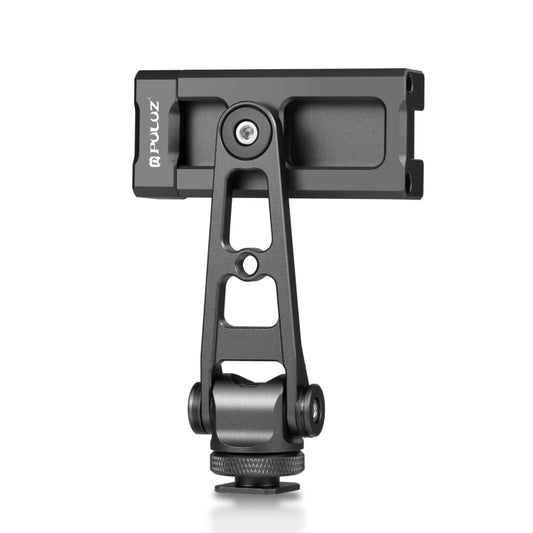 Adjustable phone bracket featuring 360-degree rotating mechanism and cold shoe attachment