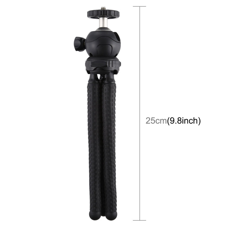 PULUZ Mini Octopus Flexible Tripod Holder with Ball Head for SLR Cameras, GoPro, Cellphone, Size: 25cmx4.5cm, 25cm Tripod(US), 25cm Tripod