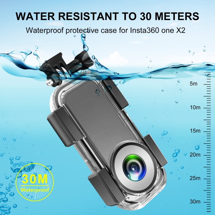 PULUZ 30m Underwater Housing for Insta360 ONE X2