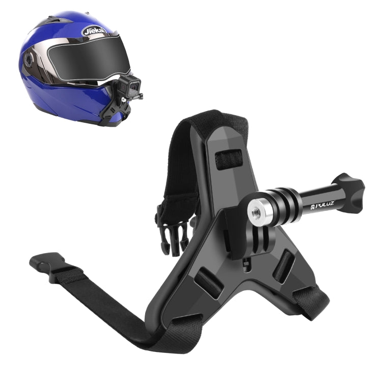 PULUZ Motorcycle Helmet Chin Strap Mount for GoPro & DJI