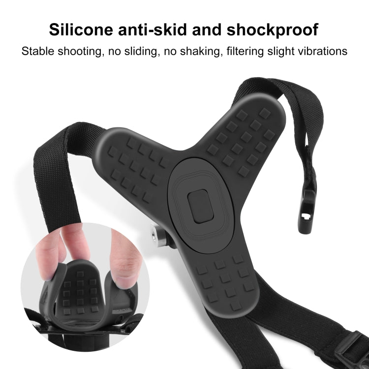 PULUZ Motorcycle Helmet Chin Strap Mount for GoPro & DJI