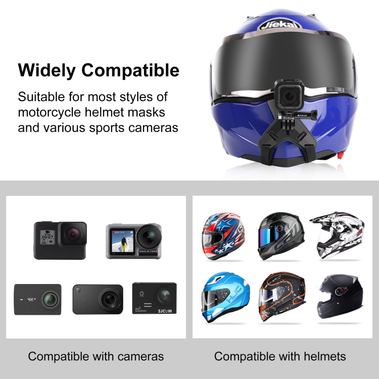 PULUZ Motorcycle Helmet Chin Strap Mount for GoPro & DJI