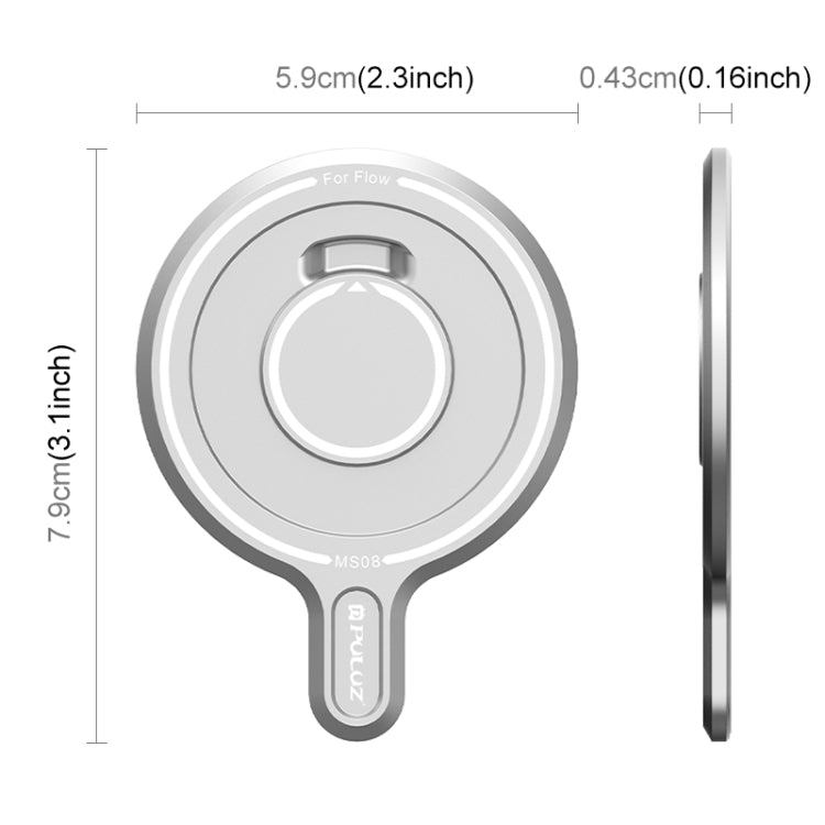 PULUZ For Insta360 FLow Gimbal Magnetic MagSafe Adapter Phone Holder