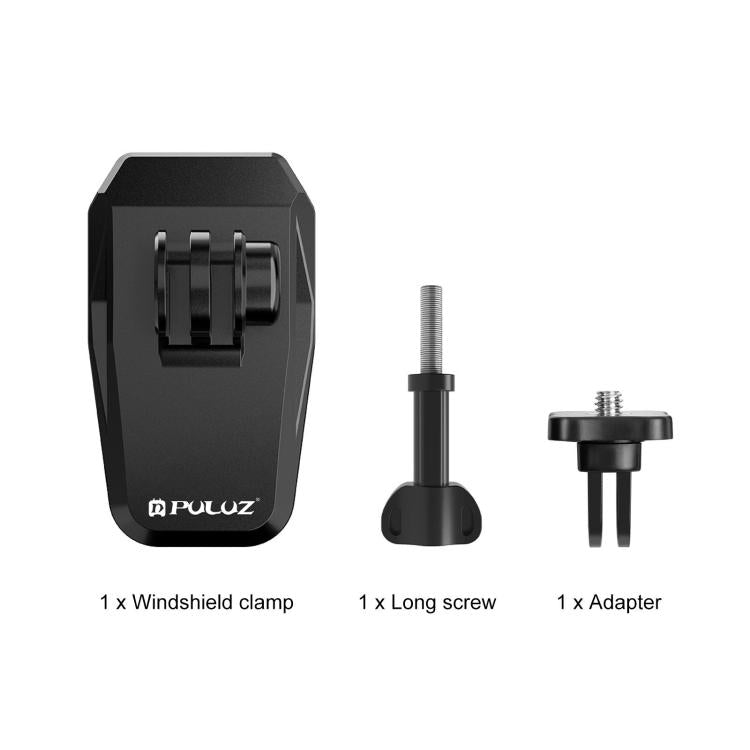 PULUZ Motorcycle Windshield Clip Bracket Camera Mount
