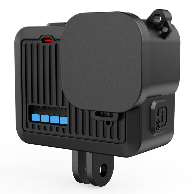 For GoPro HERO 2024 PULUZ Silicone Protective Case Side Interface Cover with Wrist Strap & Lens Cover, Silicone Protective Case