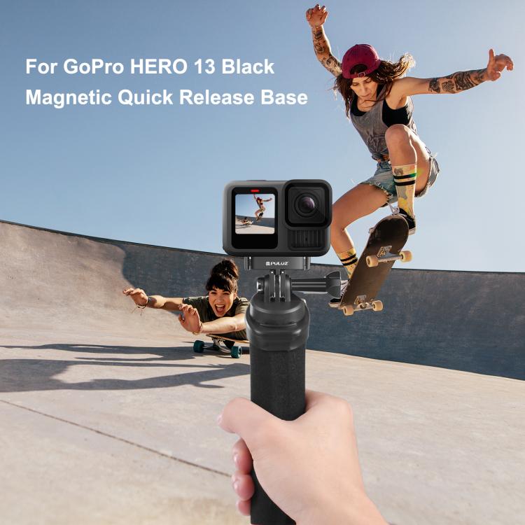 For GoPro HERO13 Black PULUZ Magnetic Quick Release Metal Base, For GoPro HERO13 Black