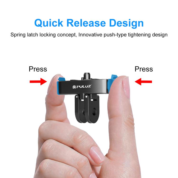 For GoPro HERO13 Black PULUZ Magnetic Quick Release Metal Base, For GoPro HERO13 Black