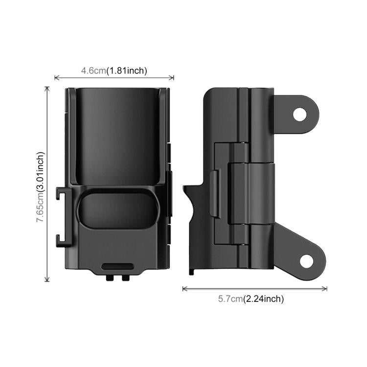 For DJI OSMO Pocket 3 PULUZ Plastic Protection Frame Expansion Cold Shoe Adapter Bracket, Plastic Protection Frame