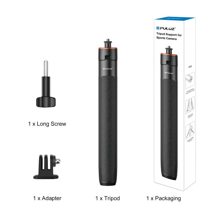 PULUZ 1.3m Action Camera Selfie Stick Tripod Vlog Live Streaming Holder, 1.4m Action Camera Tripod