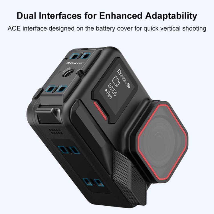 PULUZ ACE / AC Aluminum Alloy Battery Side Interface Cover for Insta360 Ace Pro 2, For Insta360 Ace Pro 2 ACE/AC Port