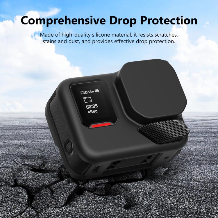 For Insta360 Ace Pro 2 PULUZ Body Silicone Protective Case with Lens Cap & Strap, For Insta360 Ace Pro 2 Silicone Case