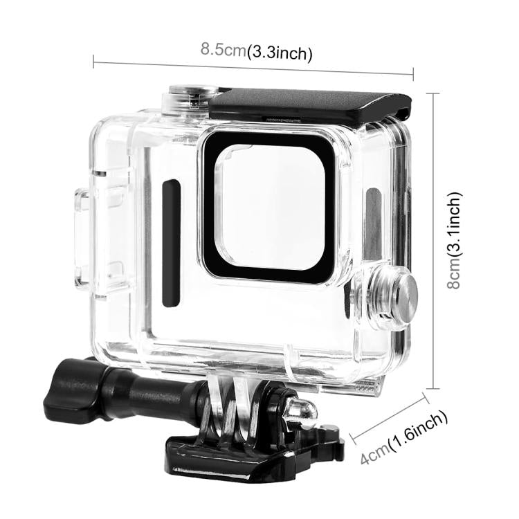 For GoPro HERO 4K 2024 PULUZ 60m / 196ft Waterproof Housing Protective Case with Buckle Basic Mount & Screw, Waterproof Housing Case