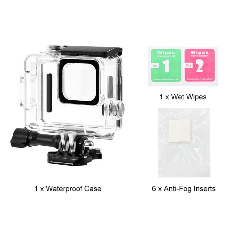 For GoPro HERO 4K 2024 PULUZ 60m / 196ft Waterproof Housing Protective Case with Buckle Basic Mount & Screw, Waterproof Housing Case