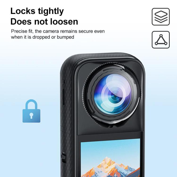 For Insta360 X5 PULUZ Rotating Optical Tempered Glass Lens Guard Protective Cover, Rotating Lens Guard
