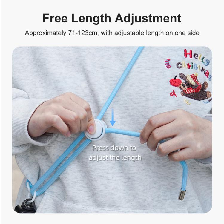 PULUZ Sports Camera Lanyard Long Adjustable Anti-lost Rope for OSMO Pocket 3 / Insta360 X4