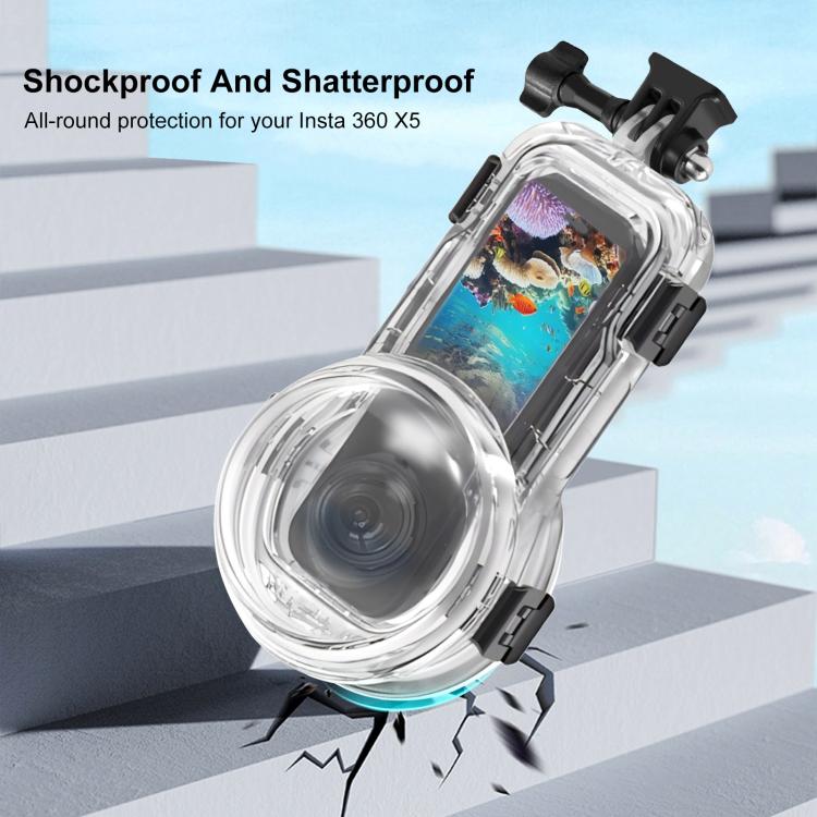 Insta360 X5 Waterproof Diving Case 60m by PULUZ