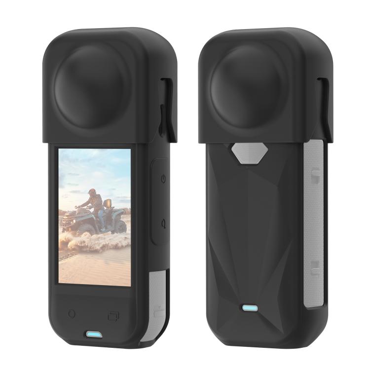 For Insta360 X5 PULUZ Silicone Protective Case with Lens Cover