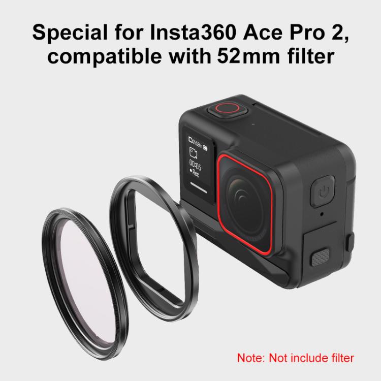 For Insta360 Ace Pro 2 PULUZ Filter Holder Metal Protective Filter Frame, For Insta360 Ace Pro 2
