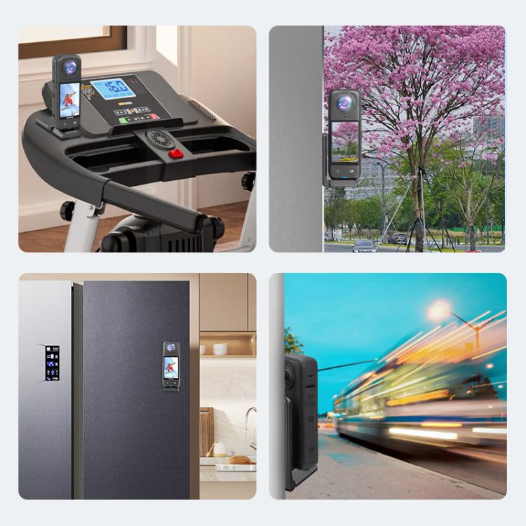 PULUZ Folding Magnetic Mount Base L Bracket For Insta360 X4 / X5 / DJI Pocket 3, For Insta360 X4 / X5 / DJI Pocket 3