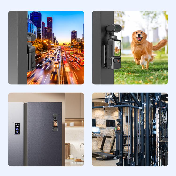 For DJI Osmo Pocket 3 PULUZ Folding Magnetic Mount Base Bracket, Magnetic Mount Base