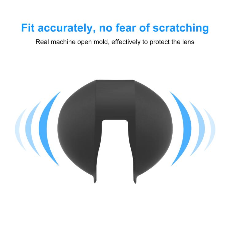 For Insta360 X5 PULUZ Invisible Dive Case Lens Guard Silicone Protective Lens Cap Cover, For Insta360 X5