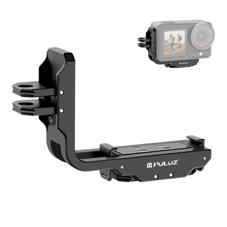 For DJI Osmo Action 5 Pro / 4 / 3 PULUZ Vertical Horizontal Shooting Quick Release Metal Magnetic L Bracket, For DJI Osmo Action 5 Pro / 4