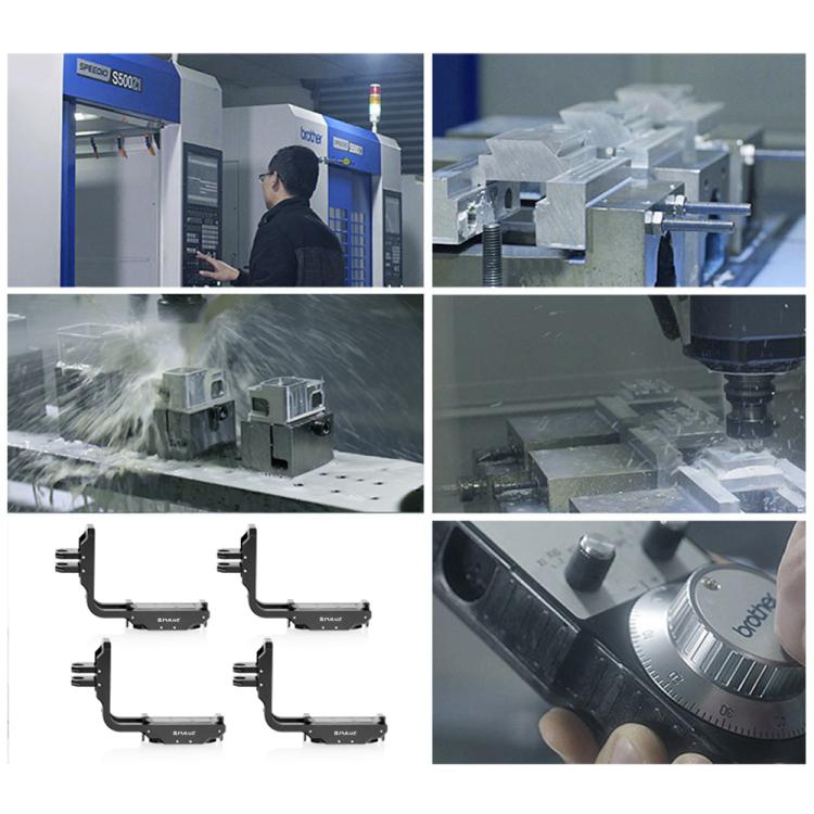 For DJI Osmo Action 5 Pro / 4 / 3 PULUZ Vertical Horizontal Shooting Quick Release Metal Magnetic L Bracket, For DJI Osmo Action 5 Pro / 4