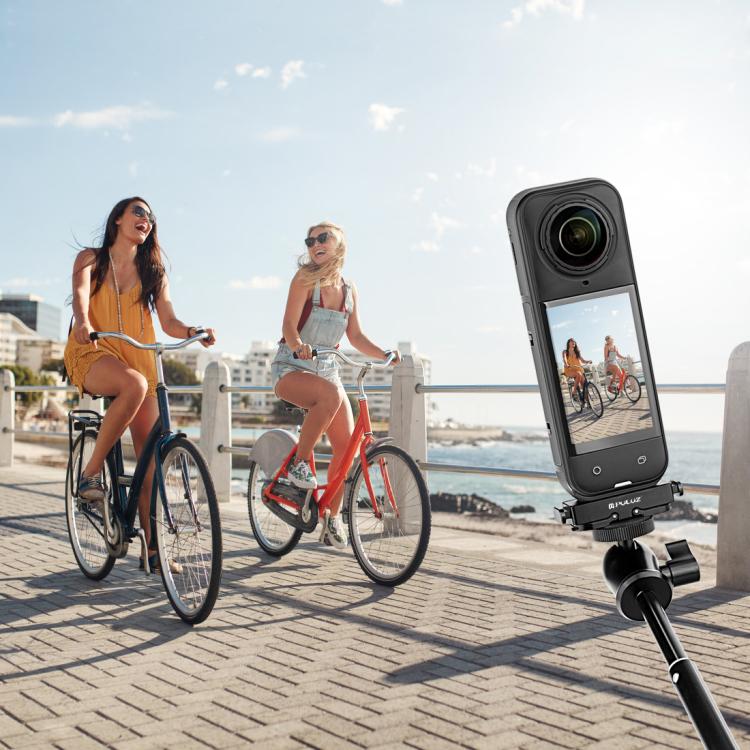 For Insta360 X5 / Ace Pro / Pro 2 PULUZ Aviation Aluminum Quick Release Base Adapter Bracket, Aluminum Quick Release Base