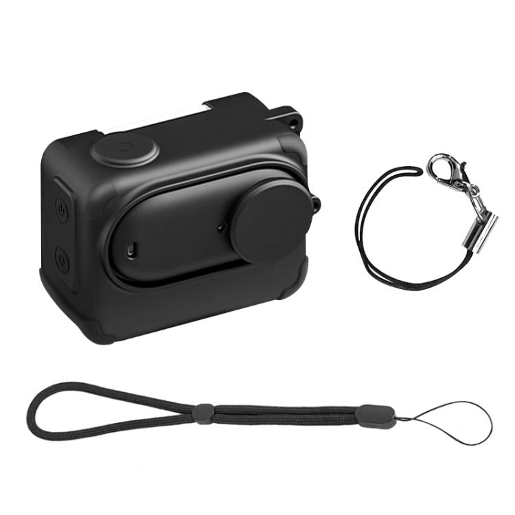 For Insta360 GO 3S PULUZ Camera Charging Box Silicone Cover with Lens Cap & Strap