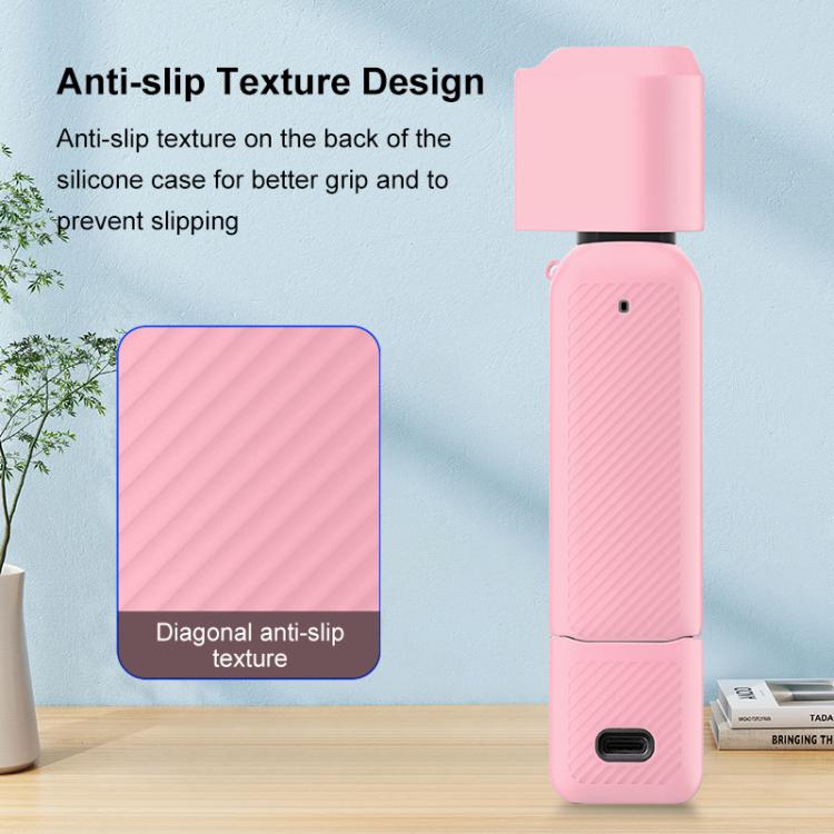 For DJI OSMO Pocket 3 PULUZ 6 in 1 Body Lens Handle Screen Mic Silicone TPU Cover