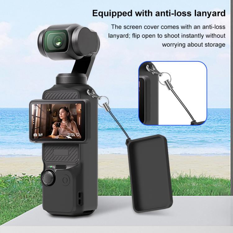 For DJI OSMO Pocket 3 PULUZ 6 in 1 Body Lens Handle Screen Mic Silicone TPU Cover
