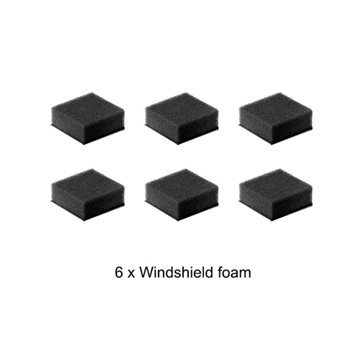 For Insta360 X5 / X4 / X3 PULUZ 6pcs Noise Reduction Windshield Foam Gasket, For Insta360 X5 / X4 / X3