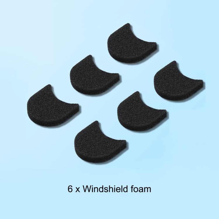 For Insta360 GO 3 / 3S PULUZ 6pcs Noise Reduction Windshield Foam Gasket, For Insta360 GO 3 / 3S
