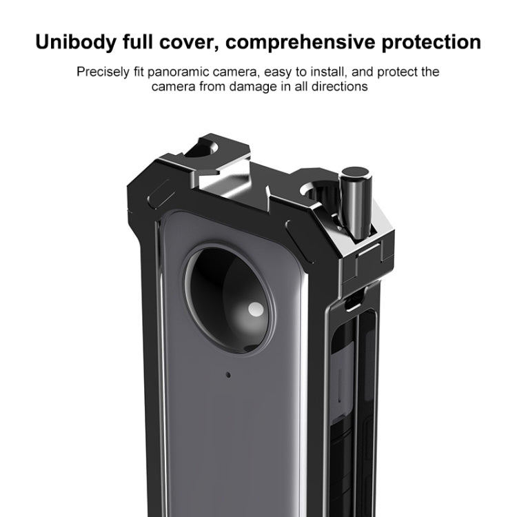 For Insta360 X3 PULUZ Metal Protective Cage Rig Housing Frame with Expand Cold Shoe Base & Tripod Adapter, Metal Cage US Stock, Metal Cage