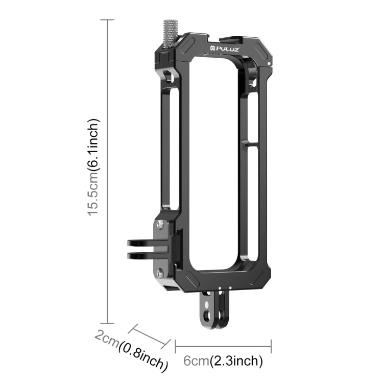 Insta360 X3 Metal Protective Cage with Cold Shoe Mount