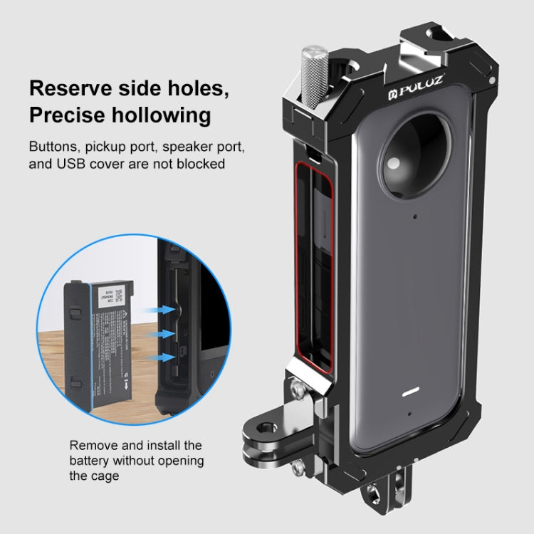 Insta360 X3 Metal Protective Cage with Cold Shoe Mount
