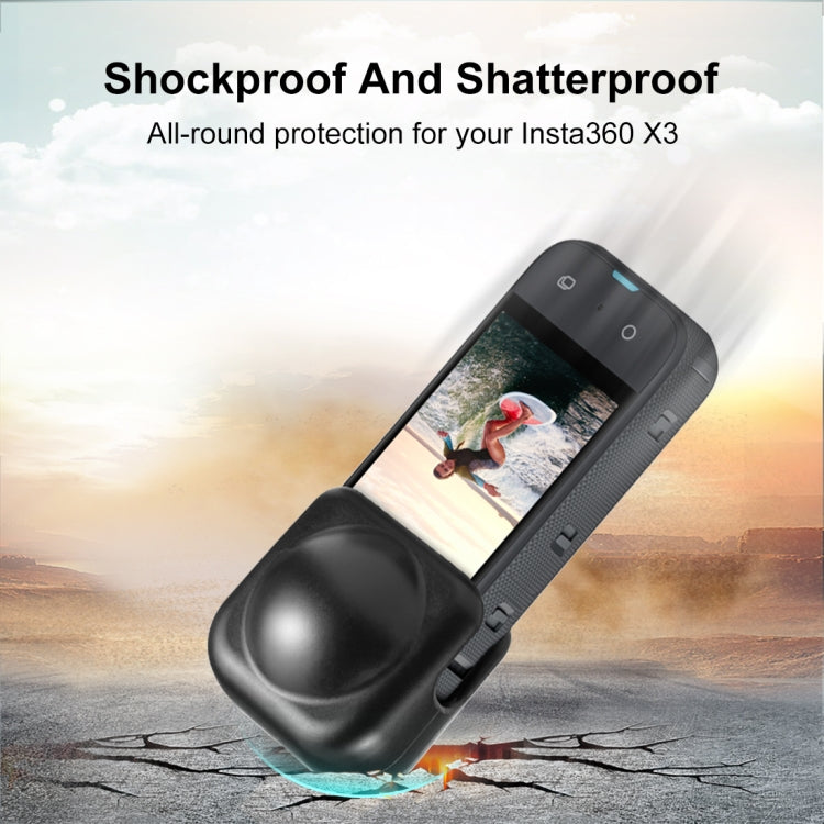 Insta360 X3 Silicone Protective Lens Cover by PULUZ