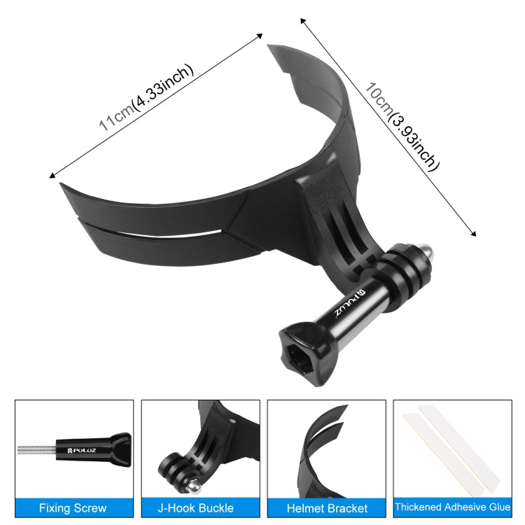 PULUZ Bending Action Camera Motorcycle Helmet Chin Mount, Helmet Chin Mount