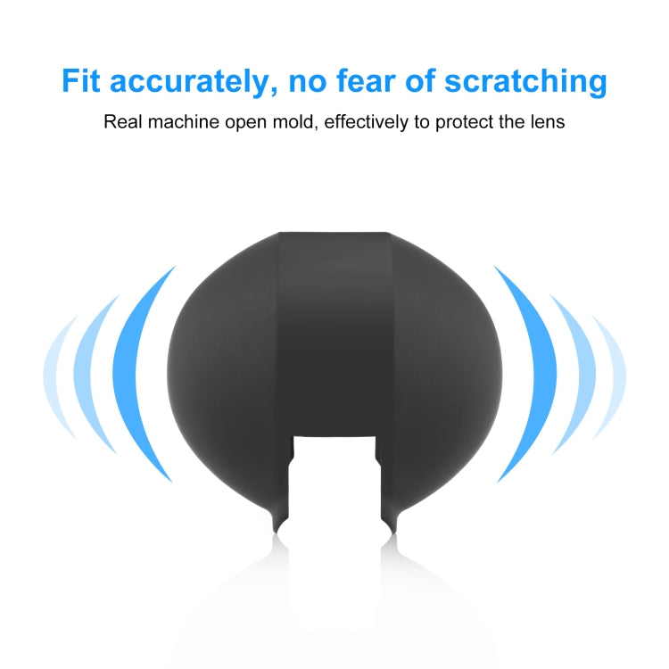 For Insta360 X3 PULUZ Invisible Dive Case Lens Guard Silicone Protective Cover, Invisible Dive Case Lens Cover(Black), Invisible Dive Case Lens Cover(Red), Invisible Dive Case Lens Cover (White)