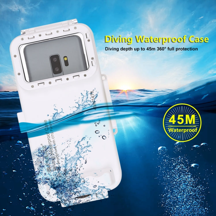PULUZ 45m/147ft Waterproof Diving Case Photo Video Taking Underwater Housing Cover for iPhone 17 Pro / 17 / Air / 16 / 16 Pro / 15 / 15 Pro, Galaxy, Huawei, Xiaomi, Google Android OTG Smartphones with Type-C Port