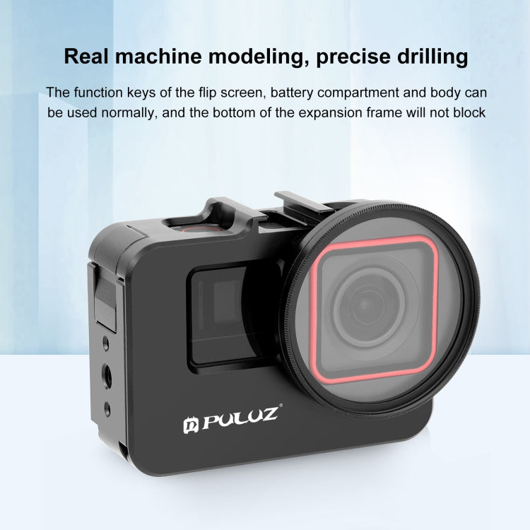 For Insta360 Ace Pro / Ace PULUZ Metal Rabbit Cage Adapter Frame with 52mm UV Filter & Adapter Ring, For Insta360 Ace Metal Cage 1