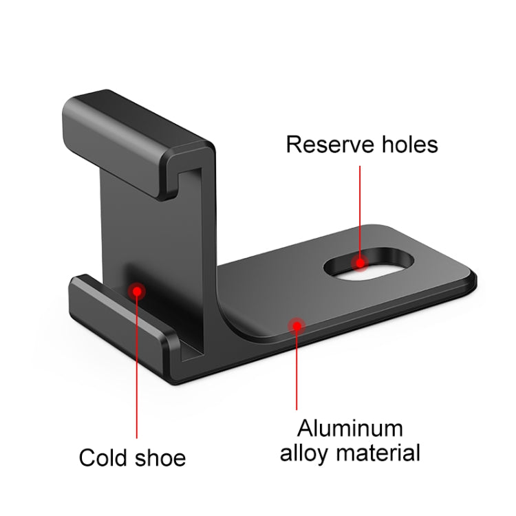 For Insta360 X4 / X3 / One X2 PULUZ Selfie Stick Cold Shoe Extension Bracket, Cold Shoe Bracket