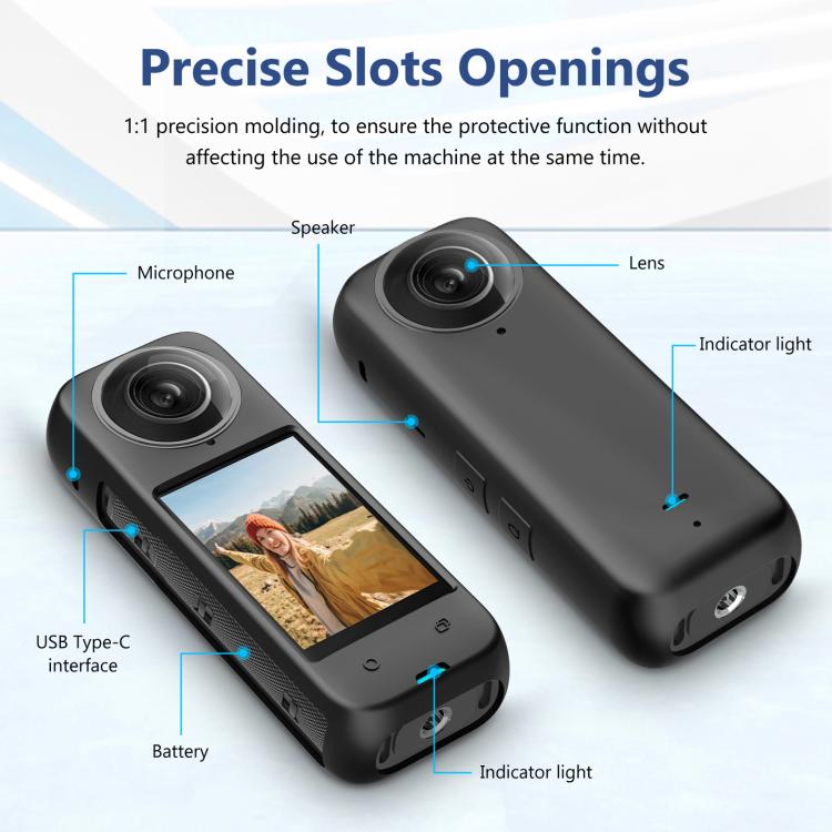 For Insta360 X4 PULUZ Full Body Dust-proof Silicone Protective Case, Protective Case