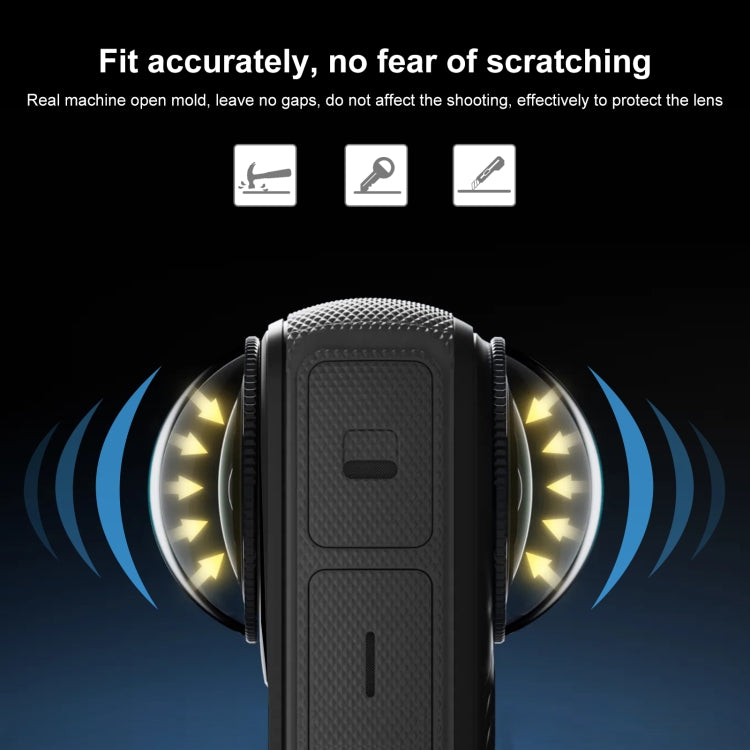 For Insta360 X4 PULUZ Rotation PC Lens Guard  Protective Cover, PC Lens Guard