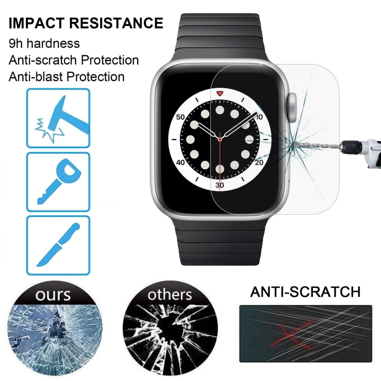 For Apple Watch Edition 38mm 38mm Dial Diameter 9H+ Surface Hardness 2.5D Explosion-proof Tempered Glass Film, For Series 3&2&1 38mm