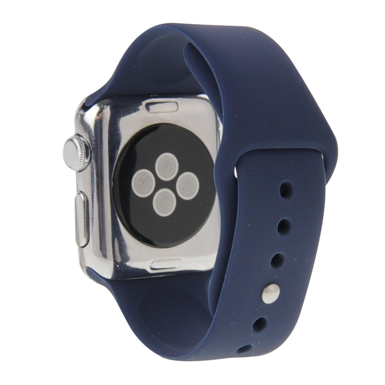 For Apple Watch Sport 38mm High-performance Rubber Sport Watch Band with Pin-and-tuck Closure
