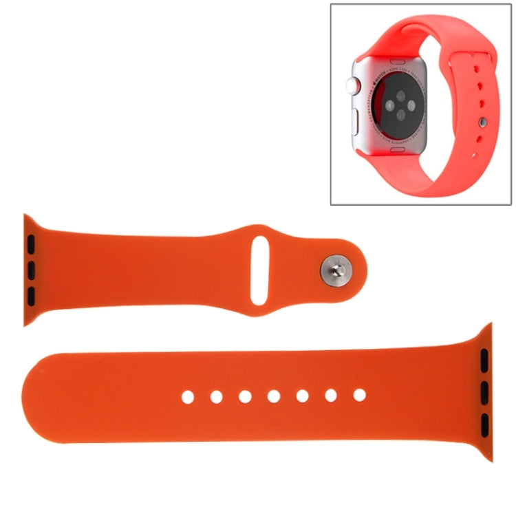 For Apple Watch Sport 38mm High-performance Rubber Sport Watch Band with Pin-and-tuck Closure